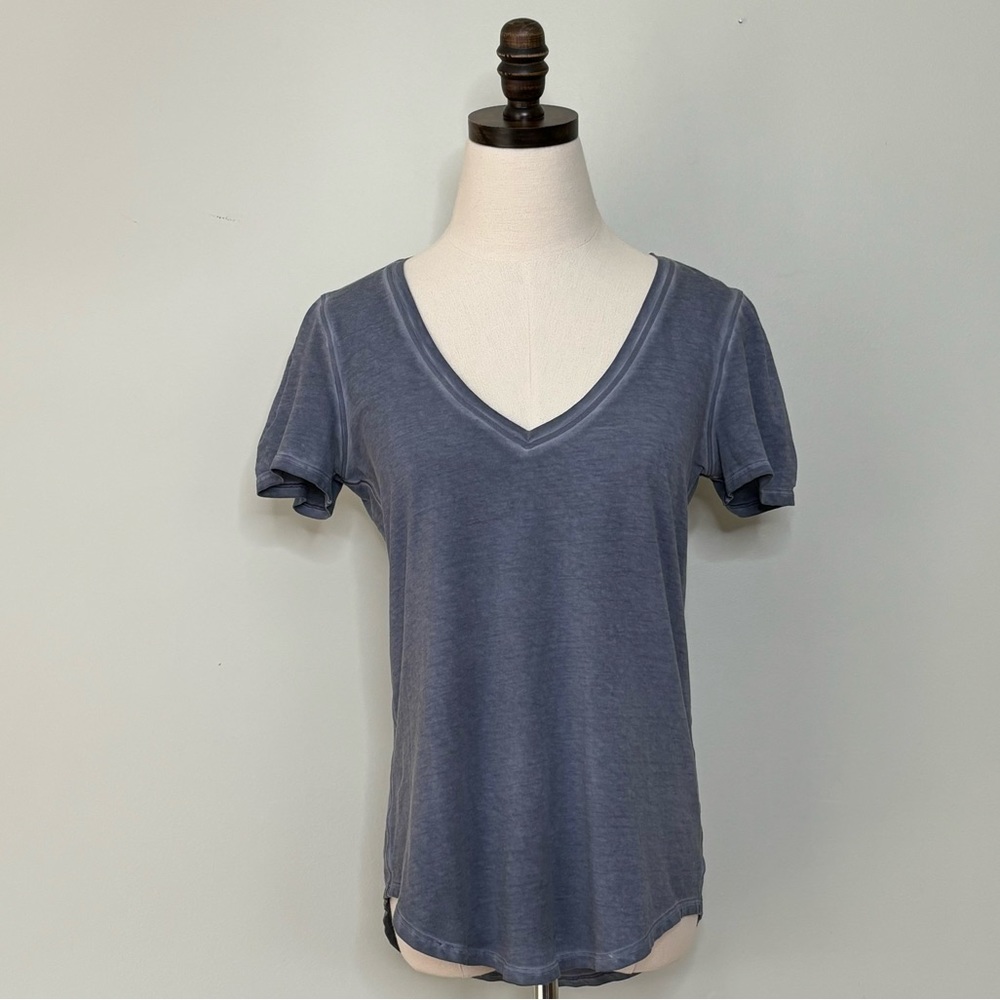 Lululemon | Blue Love Tee Fade Garment Washed Pima Cotton, Size 4